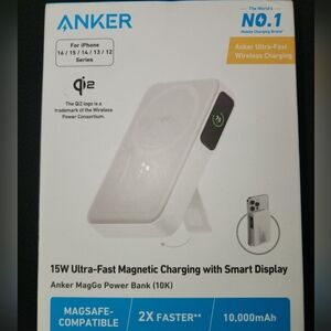 Anker MagGo 15W Magnetic Charger with Smart Display For Iphone 12-16 Series